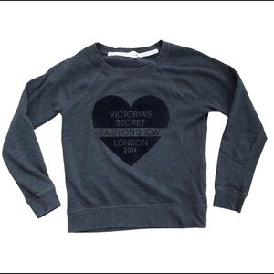 Victoria's secret fashion show grey sweatshirt